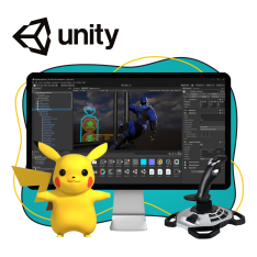 Мир игр на Unity 2D на популярном движке + AI-помощники - КИБЕРшкола программирования для детей, компьютерные курсы для школьников, начинающих и подростков - KIBERone г. Сертолово