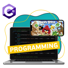 Программирование на C#. Удивительный мир 2D-игр - КИБЕРшкола программирования для детей, компьютерные курсы для школьников, начинающих и подростков - KIBERone г. Сертолово